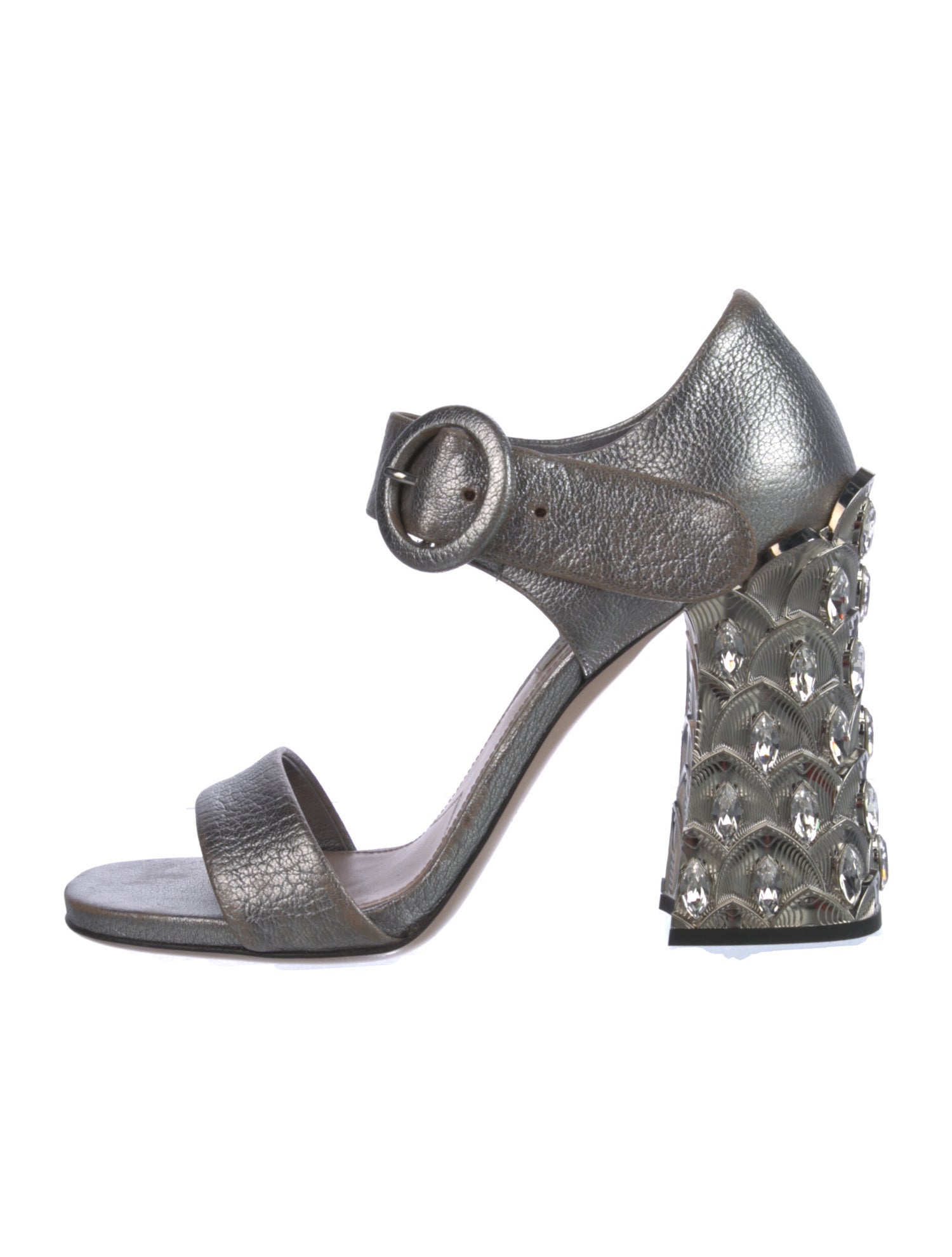 Miu Miu Leather Sandals