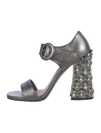 Miu Miu Leather Sandals