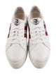 Miu Miu Leather Striped Sneakers