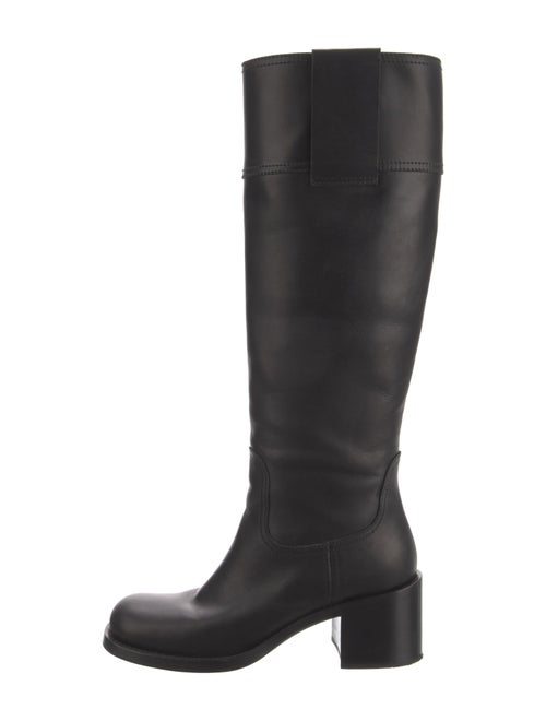 Miu Miu Leather Riding Boots