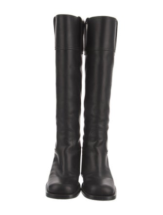 Miu Miu Leather Riding Boots