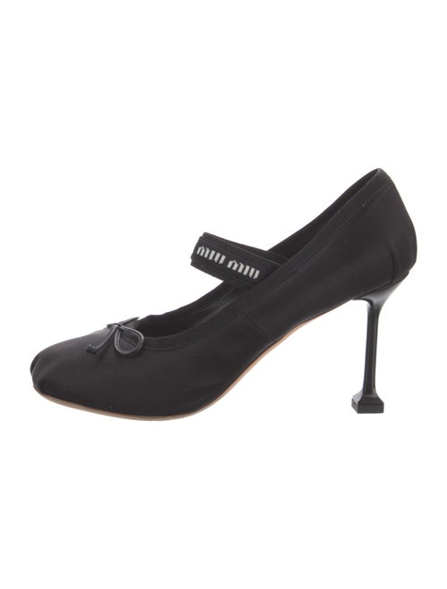 Miu Miu Satin Bow Accents Pumps