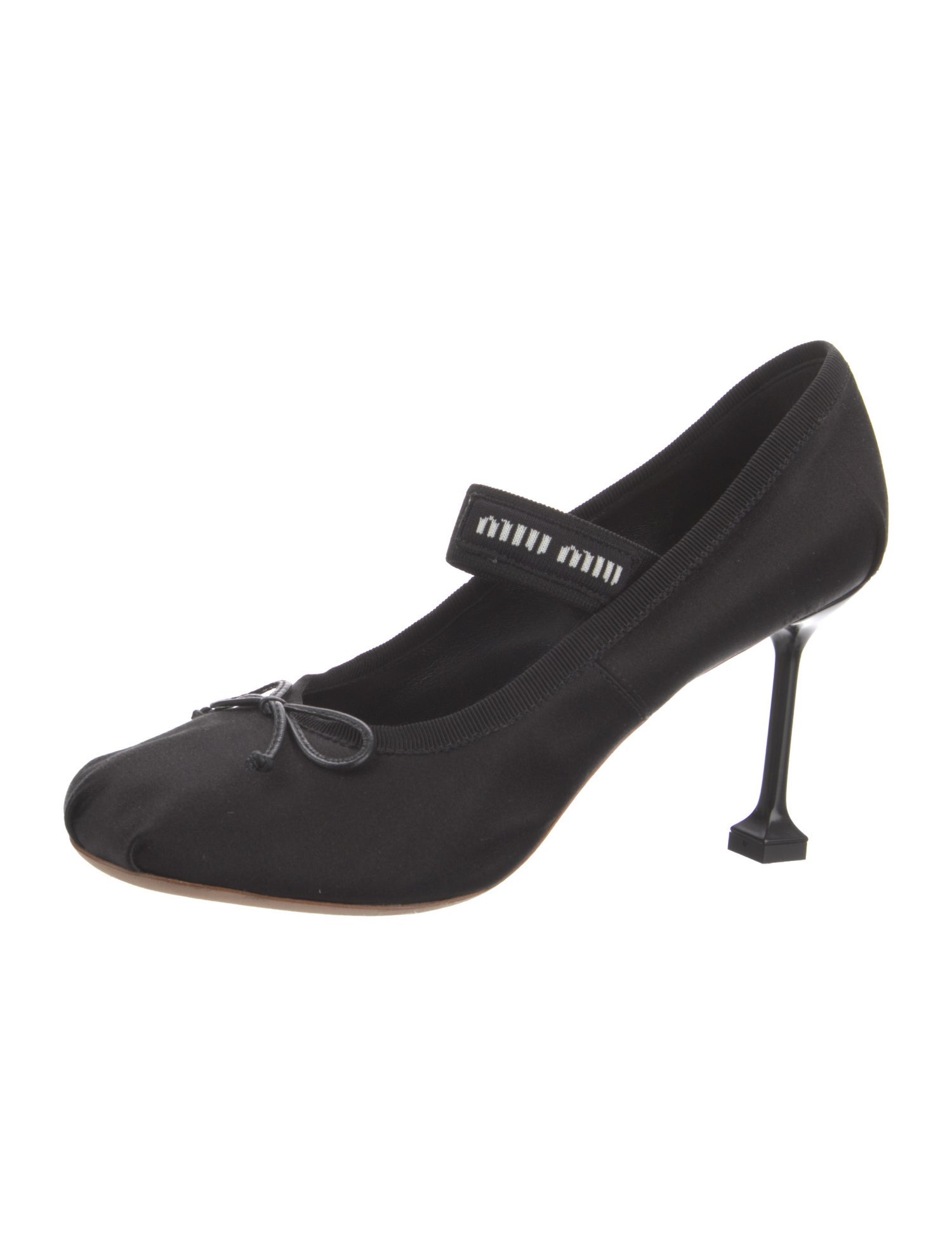 Miu Miu Satin Bow Accents Pumps