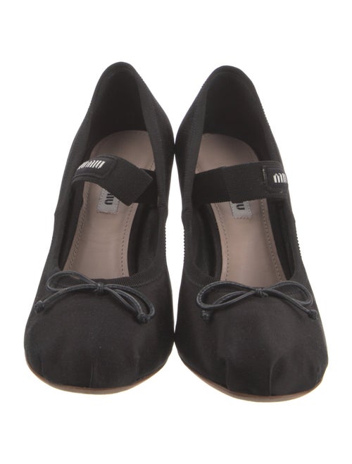 Miu Miu Satin Bow Accents Pumps