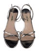 Miu Miu Leather Crystal Embellishments Sandals