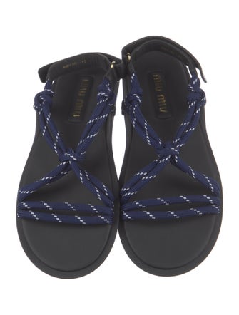 Miu Miu Leather Slingback Sandals