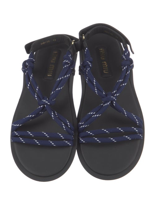 Miu Miu Leather Slingback Sandals