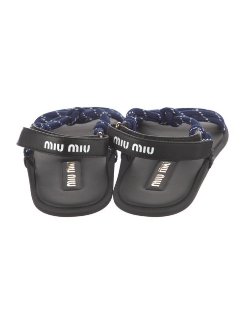 Miu Miu Leather Slingback Sandals