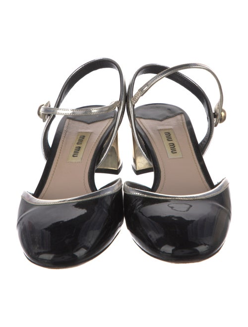 Miu Miu Patent Leather Slingback Pumps