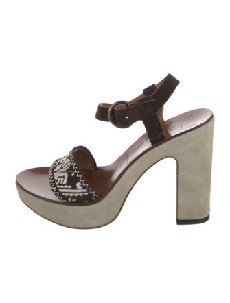 Miu Miu Suede Slingback Sandals