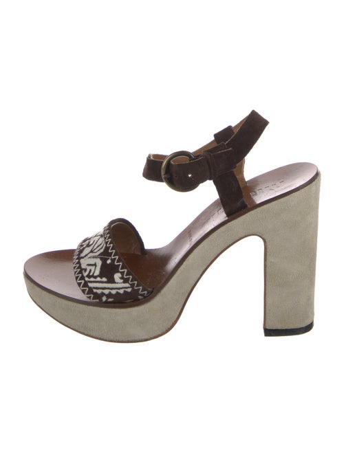 Miu Miu Suede Slingback Sandals