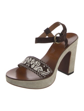 Miu Miu Suede Slingback Sandals