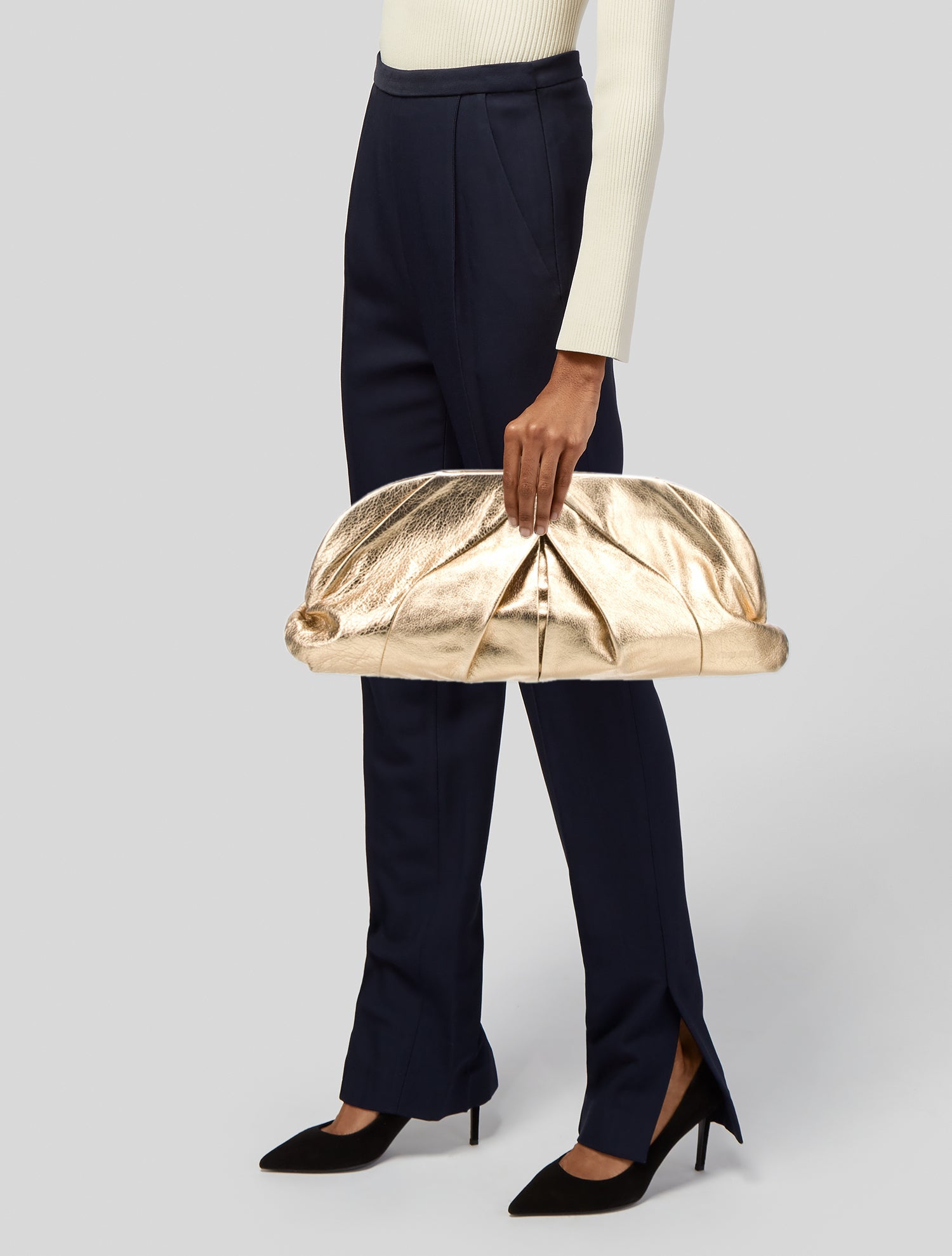 Miu Miu Leather Oversize Leather Clutch