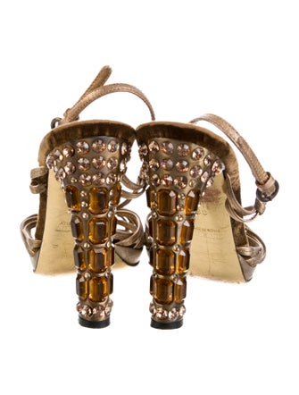 Miu Miu Leather Sandals