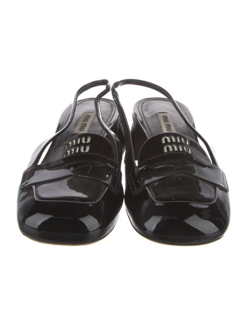 Miu Miu Patent Leather Slingback Pumps