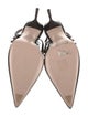 Miu Miu Patent Leather Crystal Embellishments Slingback Pumps