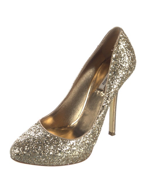 Miu Miu Glitter Glitter Accents Pumps