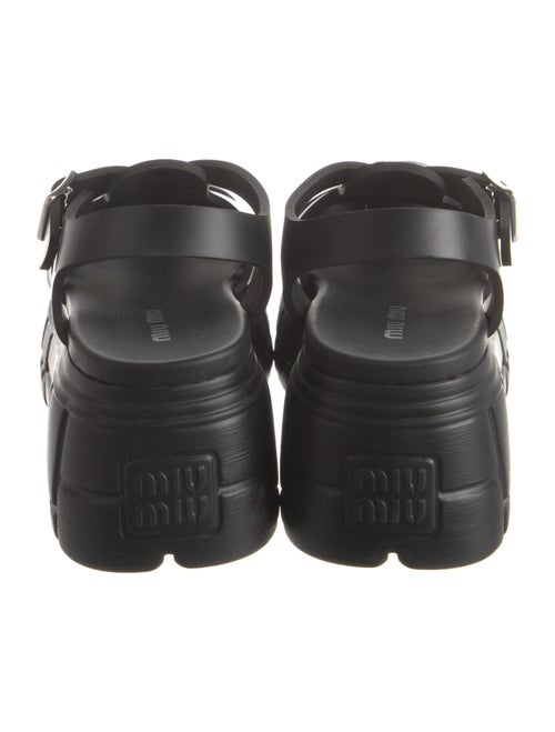 Miu Miu Rubber Gladiator Sandals