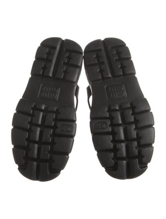 Miu Miu Rubber Gladiator Sandals