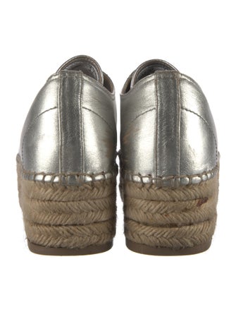 Miu Miu Leather Espadrille Sneakers