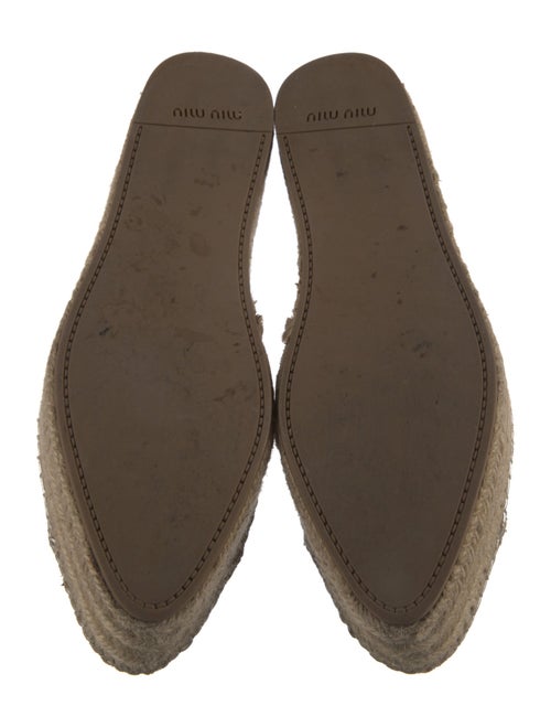 Miu Miu Leather Espadrille Sneakers