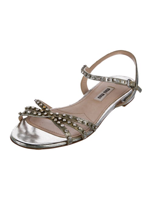 Miu Miu Leather Sandals