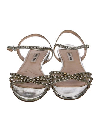 Miu Miu Leather Sandals
