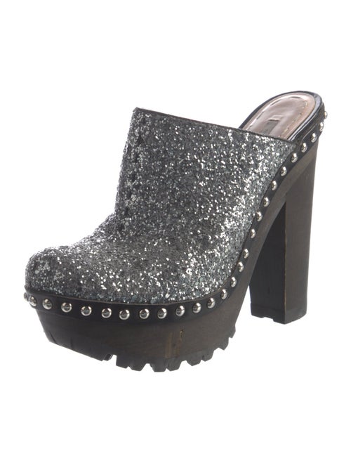 Miu Miu Glitter Glitter Accents Mules
