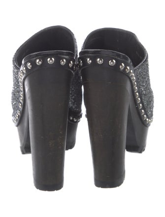 Miu Miu Glitter Glitter Accents Mules