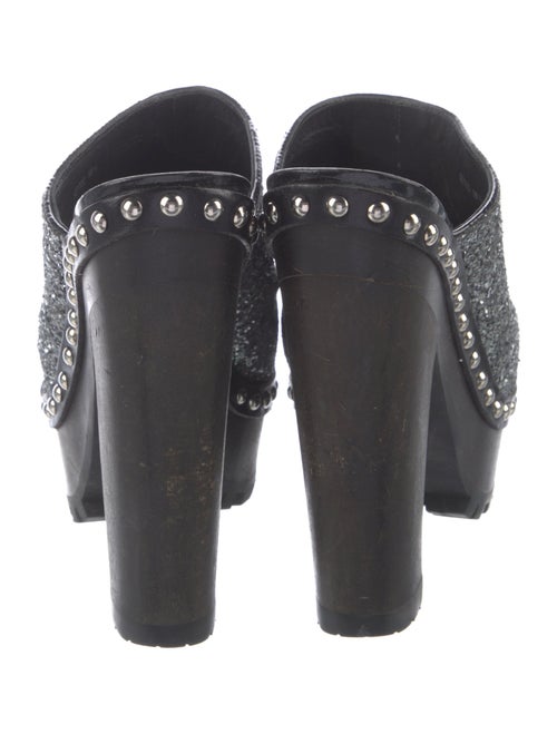 Miu Miu Glitter Glitter Accents Mules