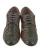 Miu Miu Leather Animal Print Oxfords