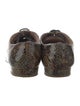 Miu Miu Leather Animal Print Oxfords