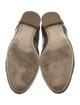 Miu Miu Leather Animal Print Oxfords