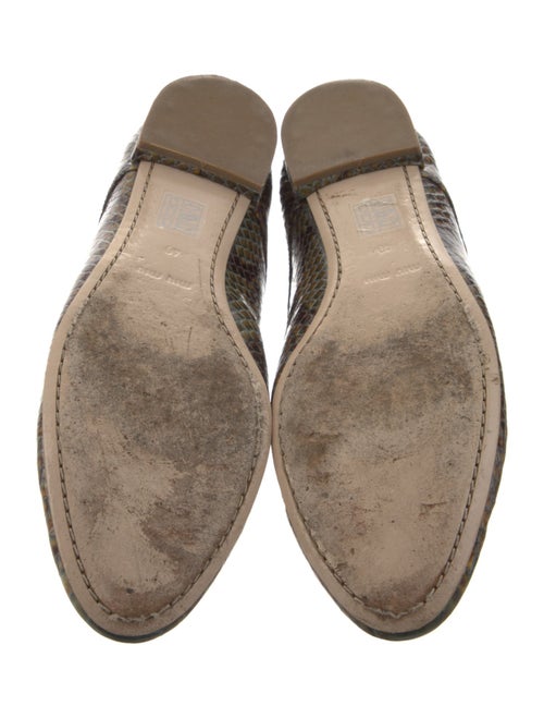 Miu Miu Leather Animal Print Oxfords