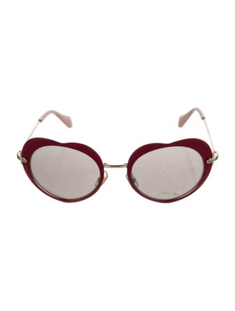 Miu Miu Round Mirrored Sunglasses