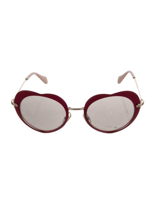 Miu Miu Round Mirrored Sunglasses