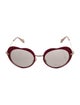Miu Miu Round Mirrored Sunglasses
