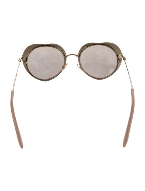 Miu Miu Round Mirrored Sunglasses