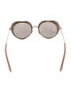 Miu Miu Round Mirrored Sunglasses