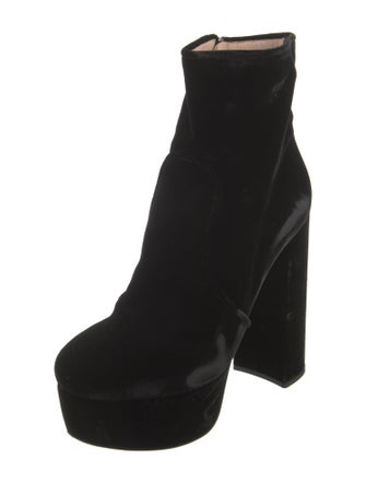 Miu Miu Velvet Boots