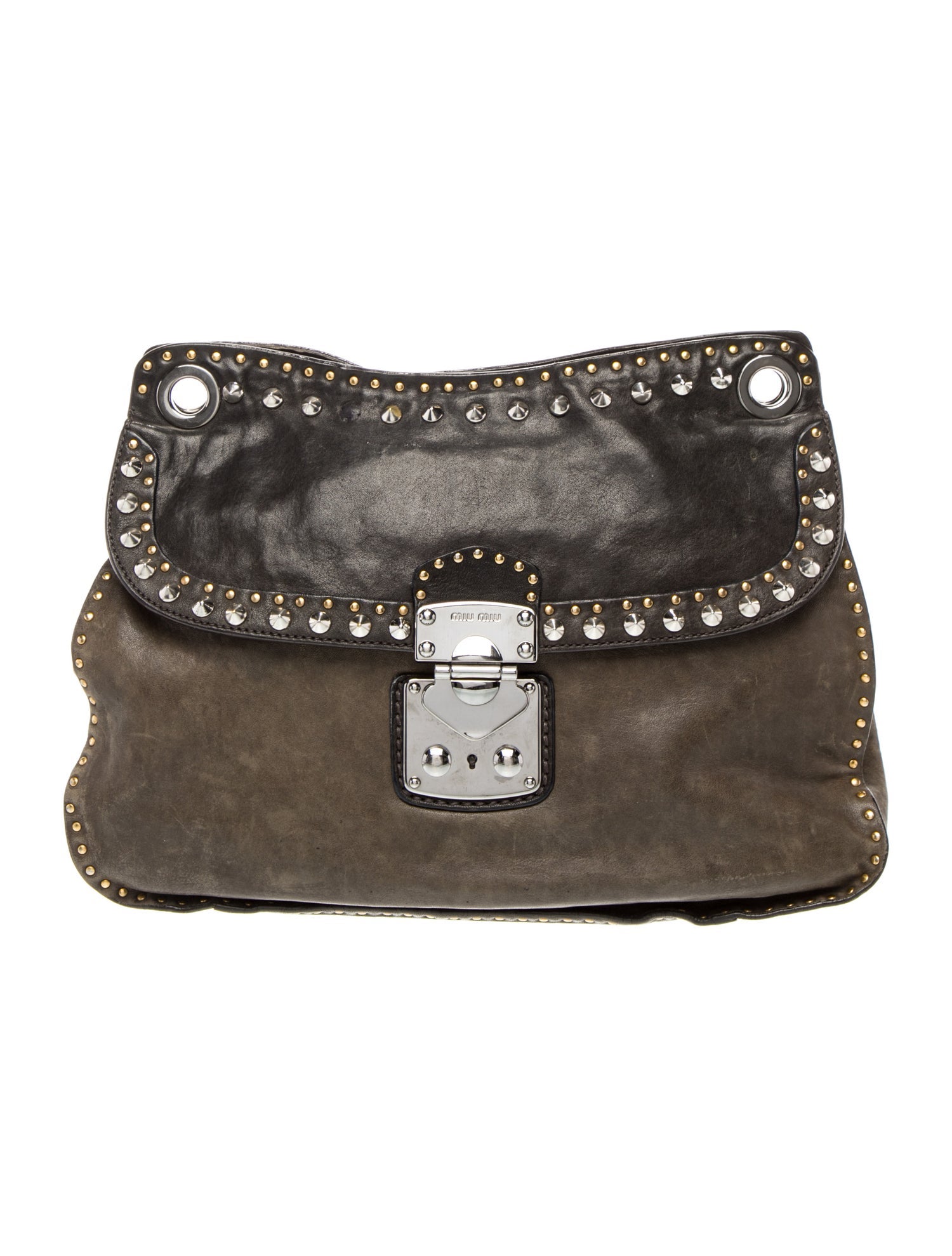 Miu Miu Leather Top Handle Bag