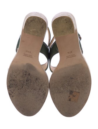 Miu Miu Suede Slingback Sandals