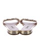 Miu Miu Leather Crystal Embellishments Slides