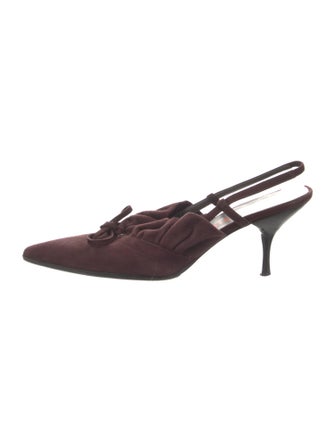 Miu Miu Suede Slingback Pumps