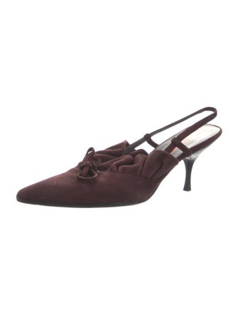 Miu Miu Suede Slingback Pumps