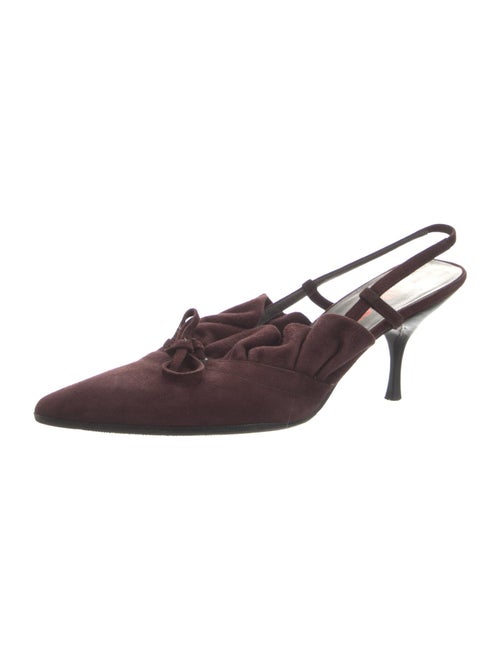 Miu Miu Suede Slingback Pumps