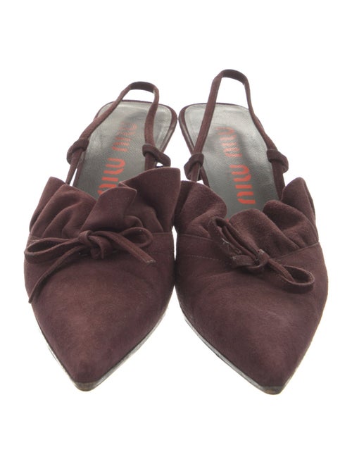 Miu Miu Suede Slingback Pumps