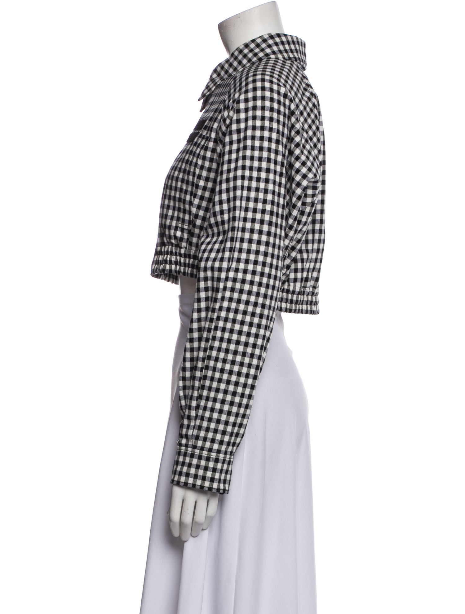 Miu Miu 2023 Plaid Print Bolero