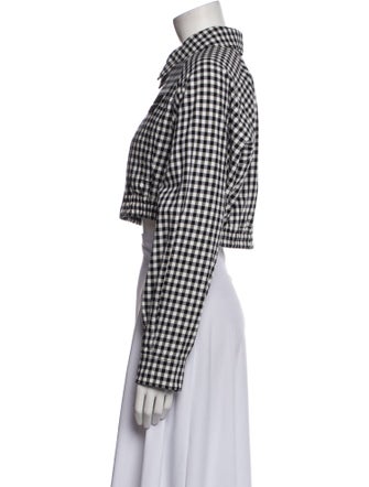 Miu Miu 2023 Plaid Print Bolero