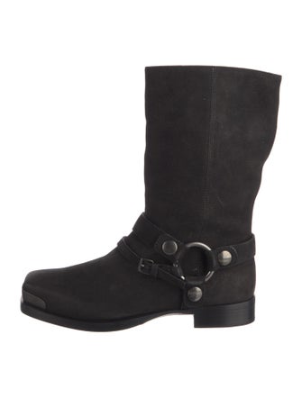 Miu Miu Suede Moto Boots